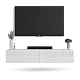 Personnalisable et fonctionnel : mural ou sur pied, avec des largeurs allant de 100 à 320 cm, ce meuble bas offre un espace de rangement flexible pour vos appareils électroniques, télécommandes, accessoires ou objets décoratifs.