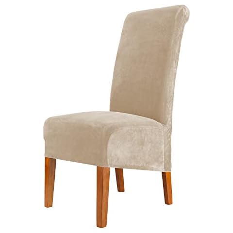 CMAKER Velvet Dining Chair Covers Cover