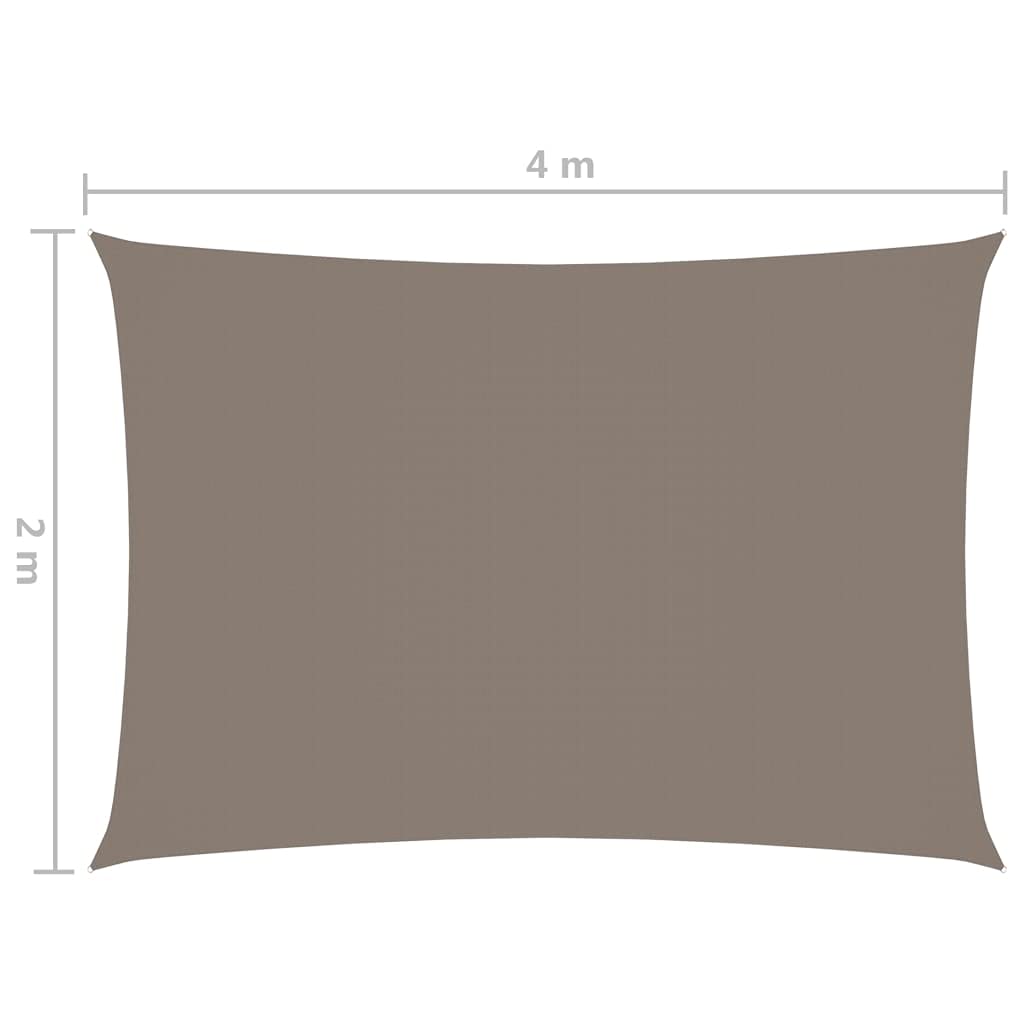 Parasole rettangolare, protezione dal vento, impermeabile, impermeabile, per giardino all'aperto, con corde e kit di fissaggio, 2-2,5 x 3-5 m, tessuto Oxford