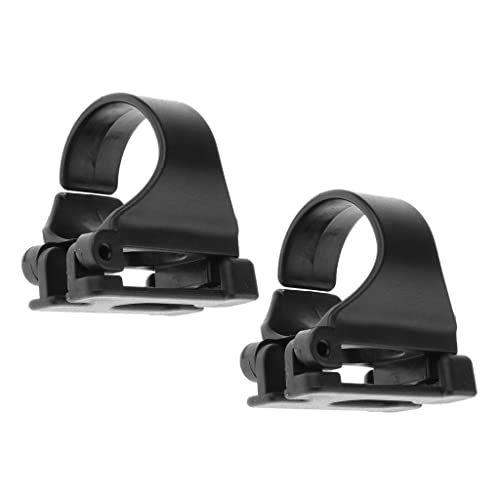 MonkeyJack 2 Pieces Scuba Dive Universal Plastic Clip Snorkel Keeper Retainer Replacement Snorkeling Equipment (Black)
