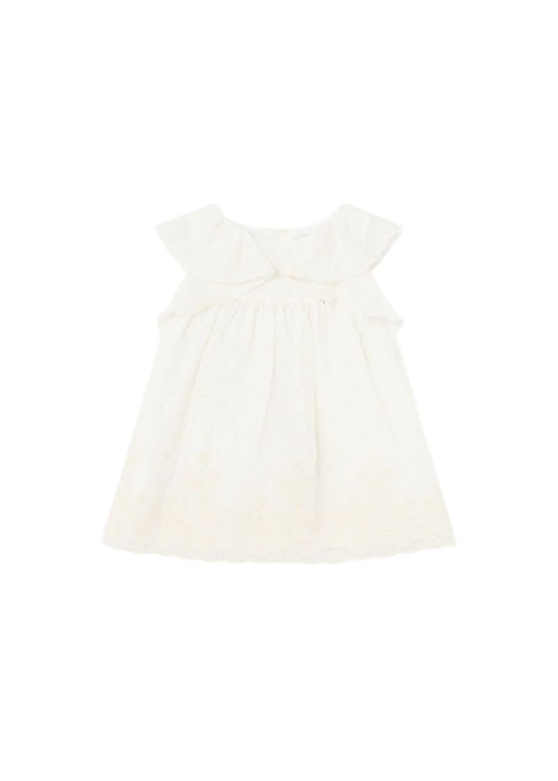 Mayoral Baby Mädchen Taufkleid festlich Bestickt cremefarben, Größe:92, Farbe:Creme