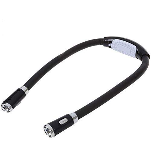 Leikance Reading Lamp Adjustable Flexible Handsfree LED Neck Night Light Knitting Portable Book Light 58cm