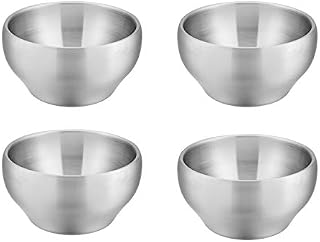 Bowls for Kids Toddlers, E-far 12 Ounce Double-Deck SUS304 Stainless Steel Bowls