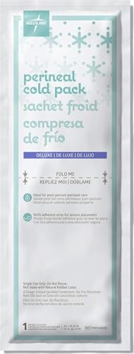 Image of Medline Premium Perineal Cold Packs for Postpartum Care with Adhesive Strip (24 Count) Each Absorbent Pad is 4.5" x 14.25" Perfect for your After Delivery Postpartum Essentials Kit