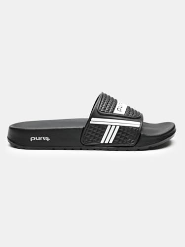 Image of URJO PURE 55 Men's Sliders /Slippers Lightweight Super Flexible Arch Support Durable Anti Skid & Stylish Dailywear Sliders /Slippers for Men (URJO By Welcome)