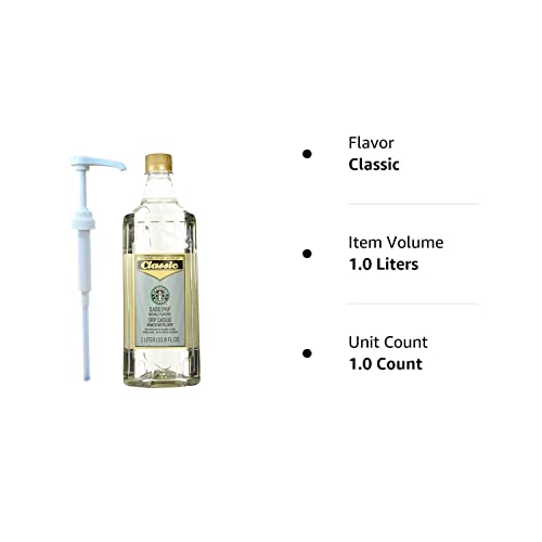 Starbucks Company, Starbucks Authentic Flavoring Syrup For Coffee And Tea With White Pump (Classic) #TOP1
