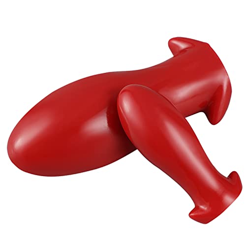 SeLgurFos Soft Anal Plug Anal Dilator Dildo Anal Bead Anal Sex Massage Appliance Couples Men and Women Anal Plug Sex Toys (XL,red) - Afbeelding 5