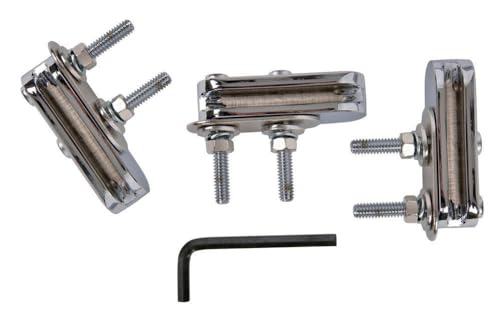 Supports pour chaudière Latin Percussion LP291BR robustes en finition chromée
