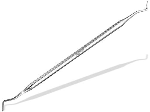 Eckenheber Fußpflegeinstrument Doppelinstrument Nagelheber mittlere Enden - Edelstahl - 17 cm