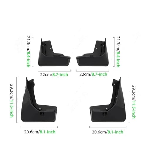 Guardabarros para Cadillac XT5 2016-2023 protectores de salpicaduras para pasos de rueda 2