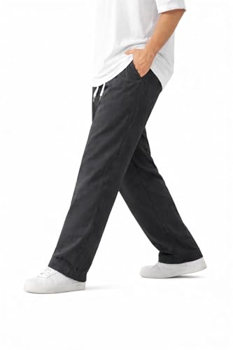 Image of NETCLICK Men's Straight Fit Track Pant with Zipper Pocket | Gym Joggers | Activewear & Casual Sports Lower
