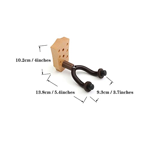 Futoice Guitar Head Style Beech Guitar Hook - Guitar Wall Mount Hanger With Screws Guitar Holder Wall Hanger Stand For Classical Guitar Bass Ukulele Violin Mandolin (Folk Style) #TOP5