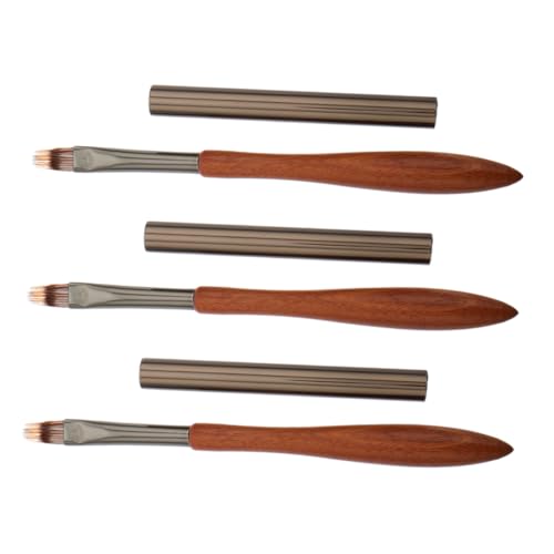 FOYTOKI Multi-function Manicure Pen Nail Art Pen Set Flat Head Nail Paint Brush for French Manicure