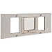 Ideal Pet Products Aluminum Sash Window Pet Door,  Adjustable Width 27" to 32", Cat Flap, 6.25" x 6.25" Flap Size, White