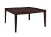 WE Furniture Kitchen Square Wood Dining Table, 60" Espresso