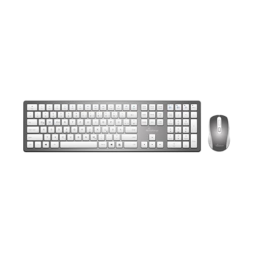 MediaRange clavier et souris QWERTZ sans fil noir pour ordinateur