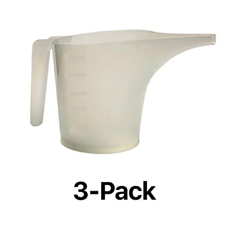 Norpro Plastic Measuring Funnel Pitcher, 2 Cup Capacity (Pack of 3)