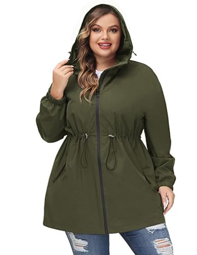 Chaqueta impermeable mujer para días de lluvia y paseos al aire libre en invierno