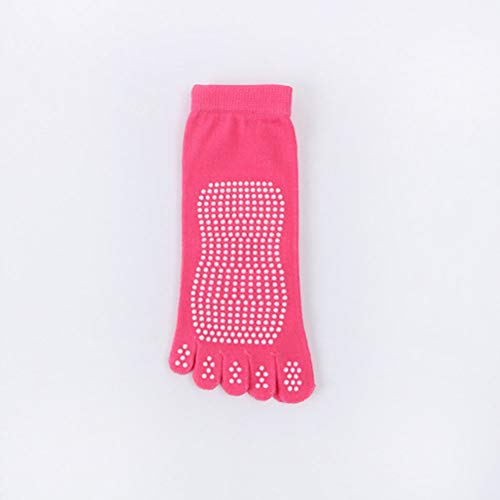 2 pares de meias de pilates para ioga, antiderrapantes, de balé, dança, esportes, massagem no tornoz
