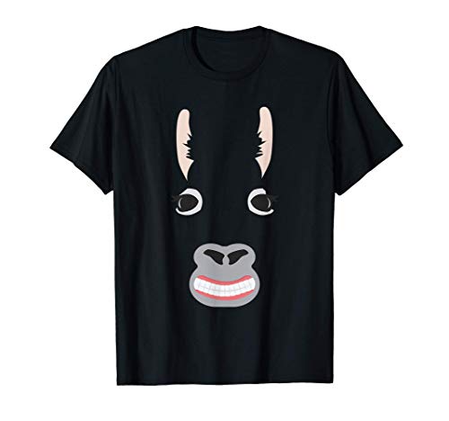 Smiling Llama Face Fun Cartoon Cute Animal Lover Gifts Maglietta