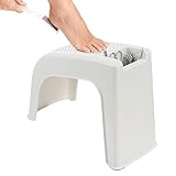 Diseño ergonómico: tamaño adecuado y altura perfecta para proteger tu espalda. Superficie ergonómica inclinada, con pequeños golpes de masaje en la superficie para mantener tus pies cómodos pequeños.