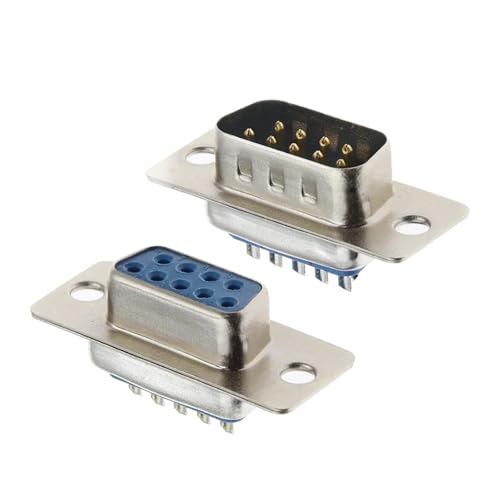 Adaptador RS232 DB9 hembra con carcasa para cable de puerto serie COM 3