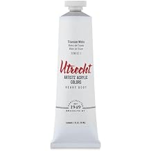 Utrecht Artists Acrylic Paint - Titanium White, 2 oz tube