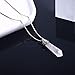 BOUTIQUELOVIN Real Clear Quartz Healing Chakra Crystal Gemstone Pendant Necklace 18 Inch Silver Tone Box Chain