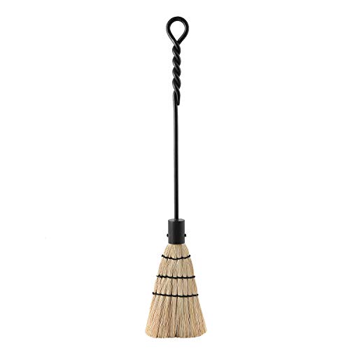 Minuteman International Rope Handle Single Brush Fireplace Tool Standard Black