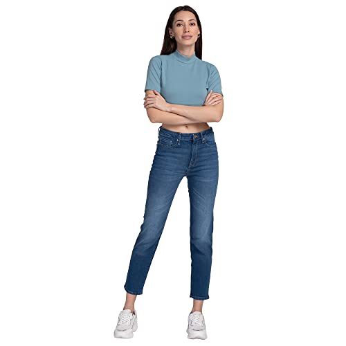 Image of Spykar Womens Mid Rise Super Slim Fit Jeans