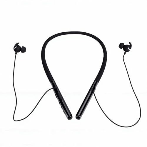 Plyisty Auriculares Bluetooth con Banda para el Cuello, Auriculares Inalámbricos con Cancelación de Ruido, Recargables de Alto Volumen para Ver Televisión y Conversar (Black)