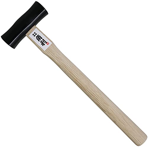 KAKURI Chisel Hammer 16 oz (450g) Japanese Woodworking Carpenter Hammer for Chisel, Plane, Nail, Heavy Duty Japanese Carbon Steel Round Head Black, Made in JAPAN