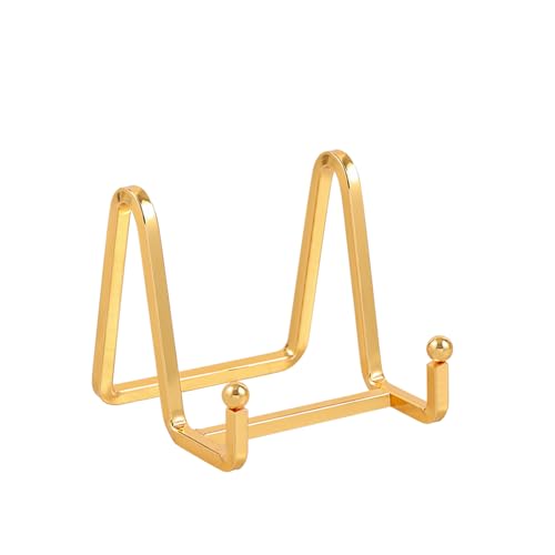 Chevalet Support Presentoir Porte Assiette - 3 Pouces Metal Support Assiette Decorative - Support Cadre Photo de Table - Présentoir de Fer pour Plaque | Livre...
