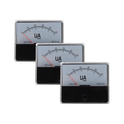 Ampèremètre analogique CC DH-670 avec cadran à aiguille sensible 100µA