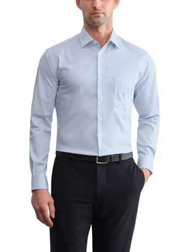 Image of Van Heusen Men's Dress Shirt Fitted Everyday Defense Stretch