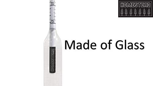 Maple Syrup Hydrometer - Measure Sugar And Moisture Content (Density) Of Boiled Sap - Baume And Brix Scale - Calibrated To Create Pure Maple Syrup #TOP3