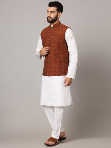 Image of LATEST CHIKAN Men's Nehru Jacket /Waistcoat Sophisticated Ethnic Wear