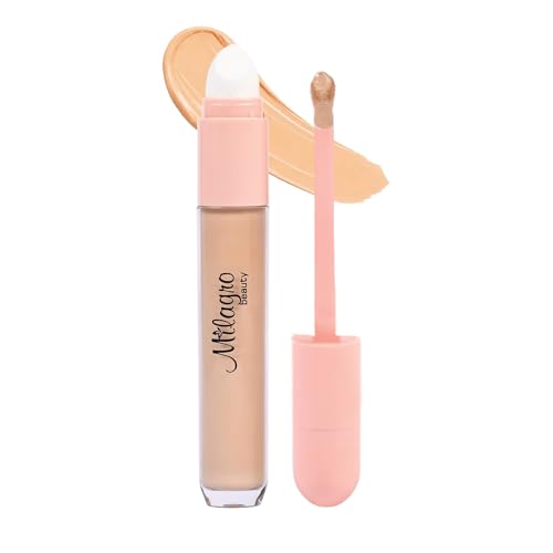 Image of Milagro Beauty Premium Wizard Concealer (6 ml) | Full Coverage, Matte & Poreless, Easily Blendable | Longlasting Creaseless Formula Covers Dark Spots | Highlighting & Contouring | All Skin Type (Rose Beige)