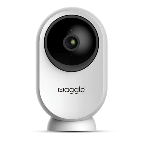 Waggle RV Mini Camera - 1080p HD Wireless Security Camera for RVs Built-in SD Card (128GB) 2-Way Audio Night Vision & Motion Detection - Ideal for Indoor Use - WiFi & Subscription Required