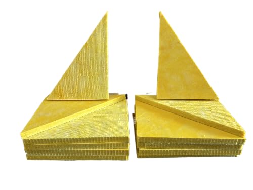 20 Triangle Pieces : 705 Rigid Fiberglass Sound Absorption Panel for DIY Sound Proofing Baffle, Reduce More Noise with the 6 lb Density, Each piece is 1.5" thick x 16.25" wide x 22.25" long