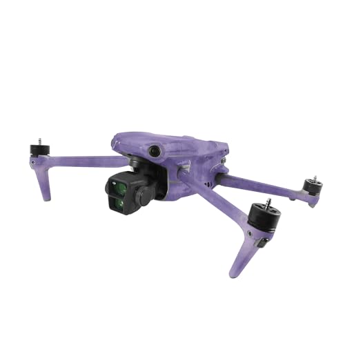 Image of MightySkins Skin Compatible with DJI Air 3 - Purple Airbrush | Protective, Durable, and Unique Vinyl Decal wrap Cover | Easy to Apply, Remove, and Change Styles