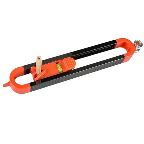 Calibro di contorno con bloccaggio - Strumento di tracciatura del profilo regolabile per una misurazione precisa di lavorazione del legno e piastrelle(Black)