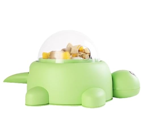 ペット知育用カメ型プッシュ式フードリリース器(ネコ/イヌ対応)