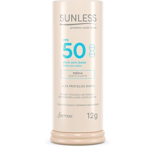 Sunless Protetor Facial Stick Bastão FPS50-12g (Média)