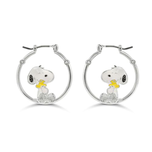 Pendientes de aro Peanuts antialérgicos de Snoopy para orejas sensibles