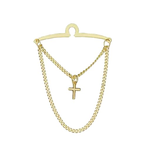 Yierda Men's Gold Tie Chain 1.97