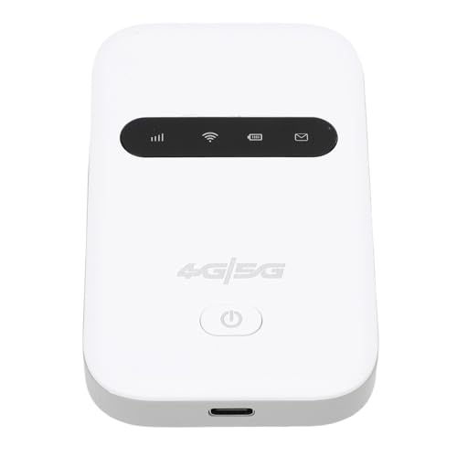 Bewinner Punto de Acceso Móvil 4G LTE Desbloqueado, Enrutador WiFi Portátil de 300 Mbps con Ranura para Tarjeta SIM, Conectividad de 10 Usuarios, Batería de 3000 MAh para Viajes