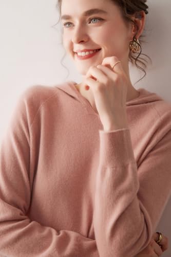 2025 Style Cashmere Hoodie，Pure-Color Small V-Neck Elegant Sweater，Suitable For Students Studying at Home4