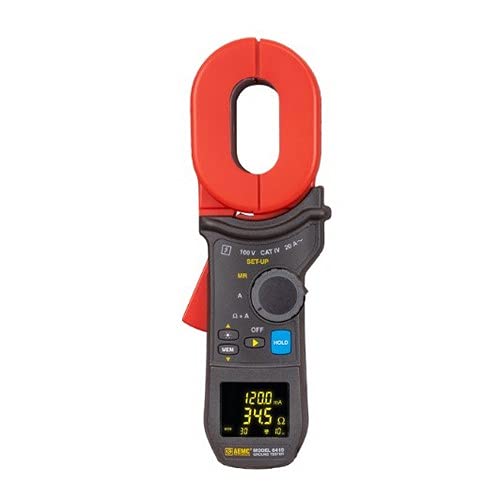 AEMC6418 (2141.03) Clamp-On Ground Resistance Tester with Alarm, Memory and Oblong Jaws