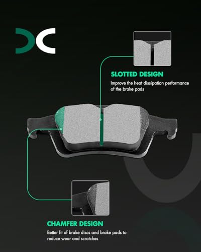 Image of SCITOO D1668 D1095 Semi-Metal Brake Pads Kits Front & Rear Replacement For Ford For Escape 2013-2016,For Ford For Focus 2013-2018,For Ford For Transit Connect 2014-2019